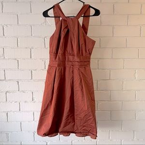 David’s Bridal burnt orange dress size 8